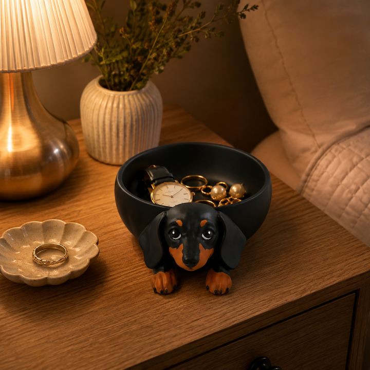 Wienerly – Dachshund Tray That Gives Loose Keys A Home