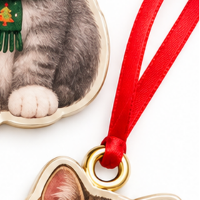 Mistletoe Meow – 24 Cat Acrylic Christmas Ornaments