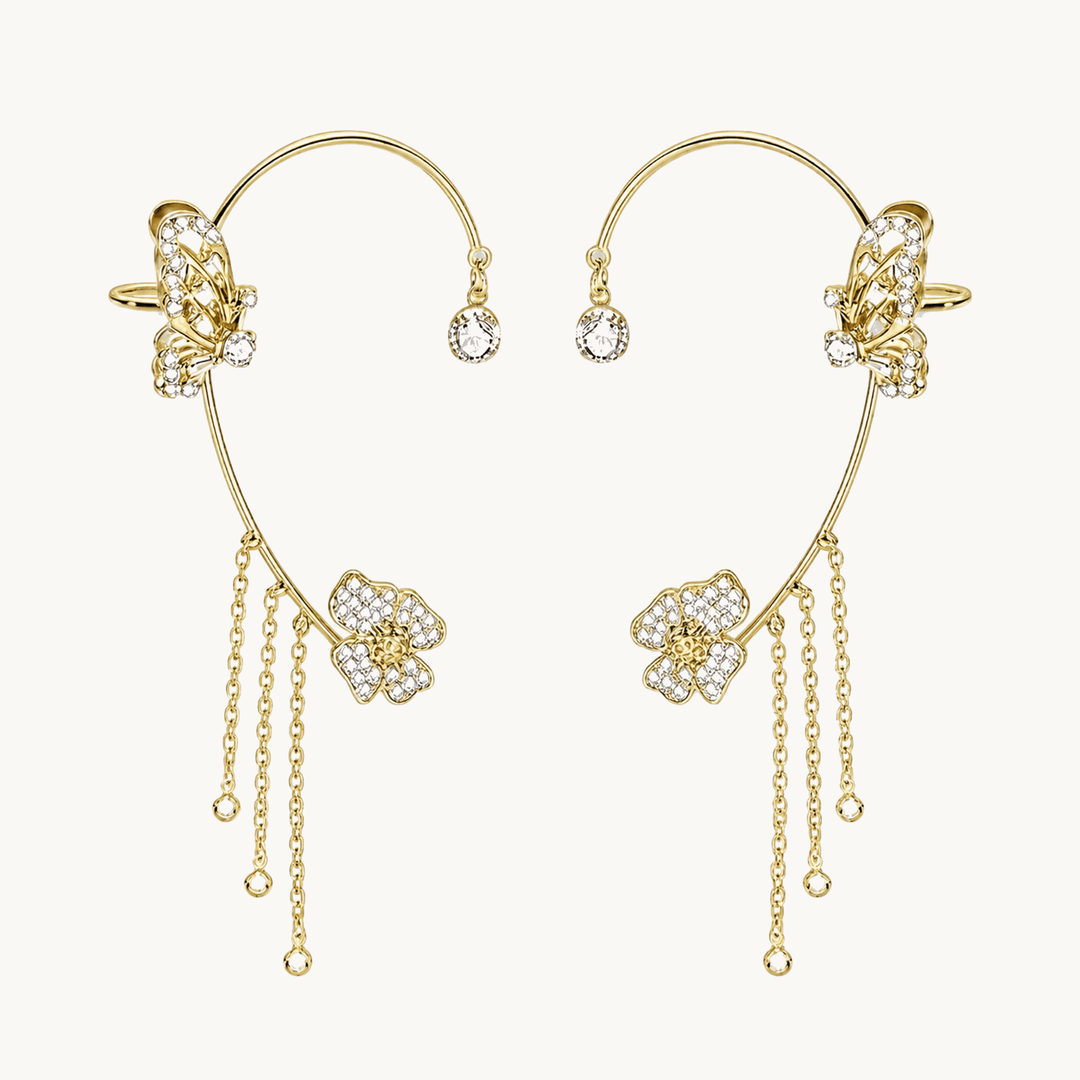 Bellara™ Butterfly Ear Wrap with Flower Tassels