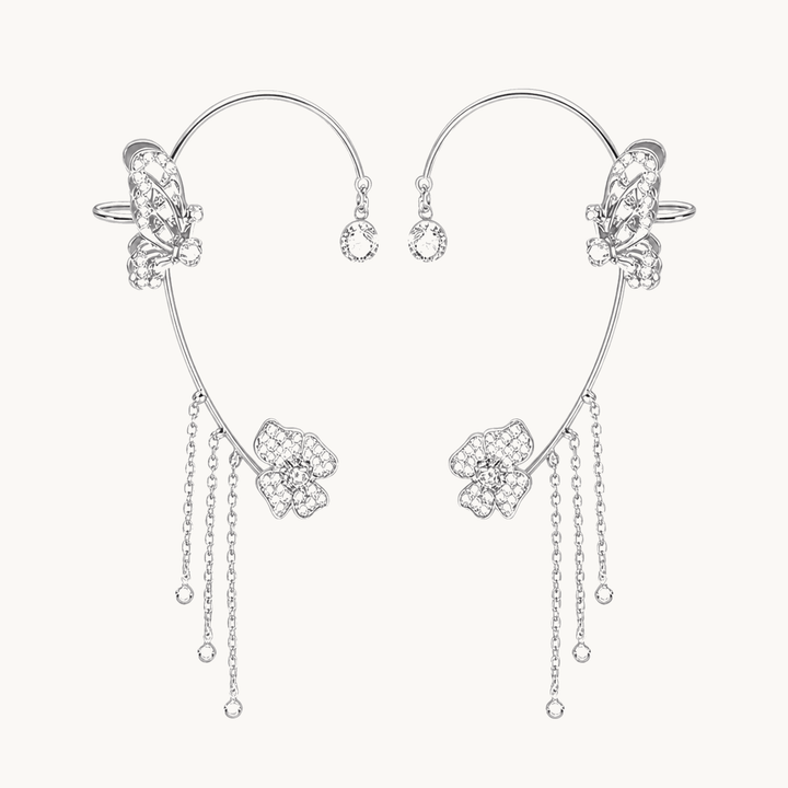 Bellara™ Butterfly Ear Wrap with Flower Tassels