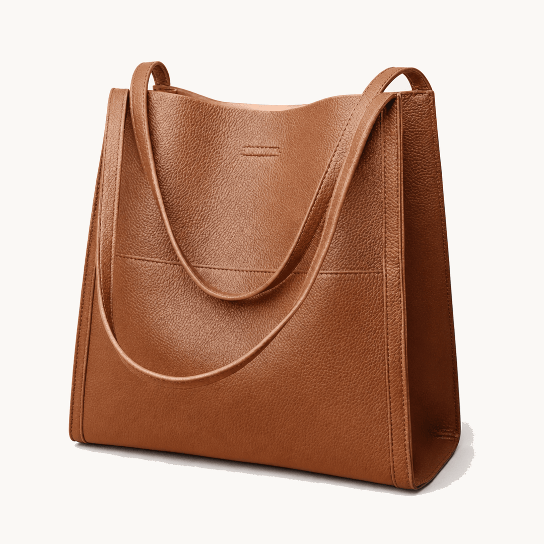 Solenne™ Soft Leather Shoulder Tote