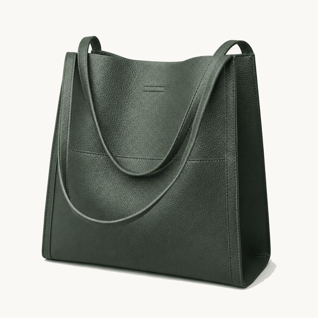 Solenne™ Soft Leather Shoulder Tote