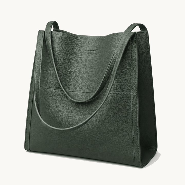 Solenne™ Soft Leather Shoulder Tote