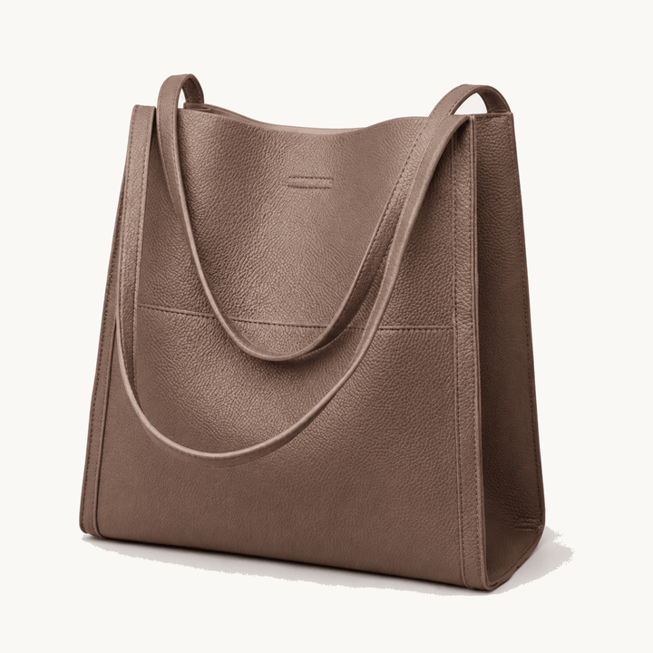 Solenne™ Soft Leather Shoulder Tote