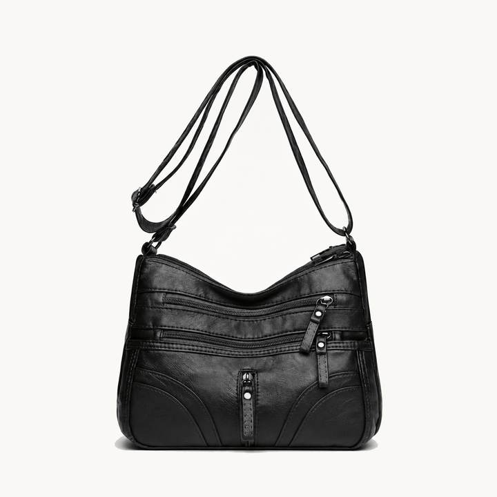 Caressa™ – Soft Leather Multi Pocket Crossbody Bag