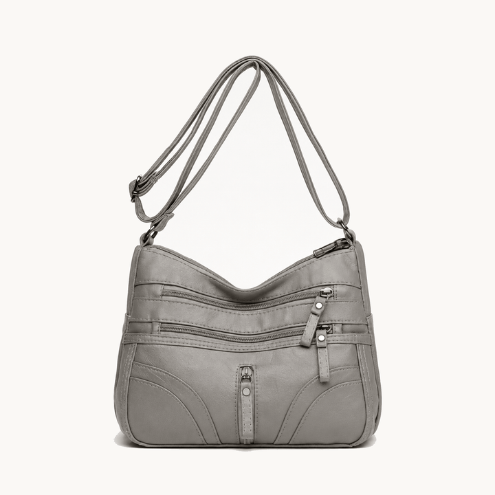Caressa™ – Soft Leather Multi Pocket Crossbody Bag
