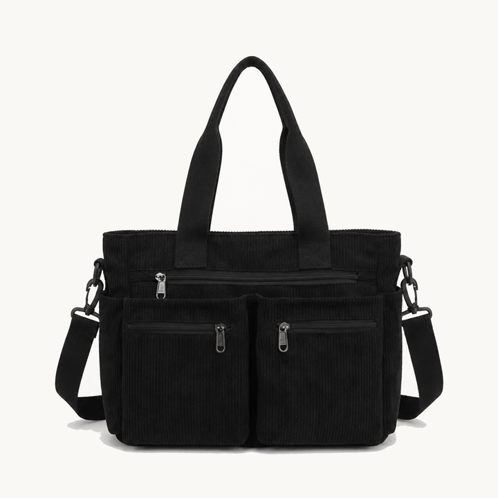 Clovera™ – Multi Pocket Corduroy Shoulder Bag