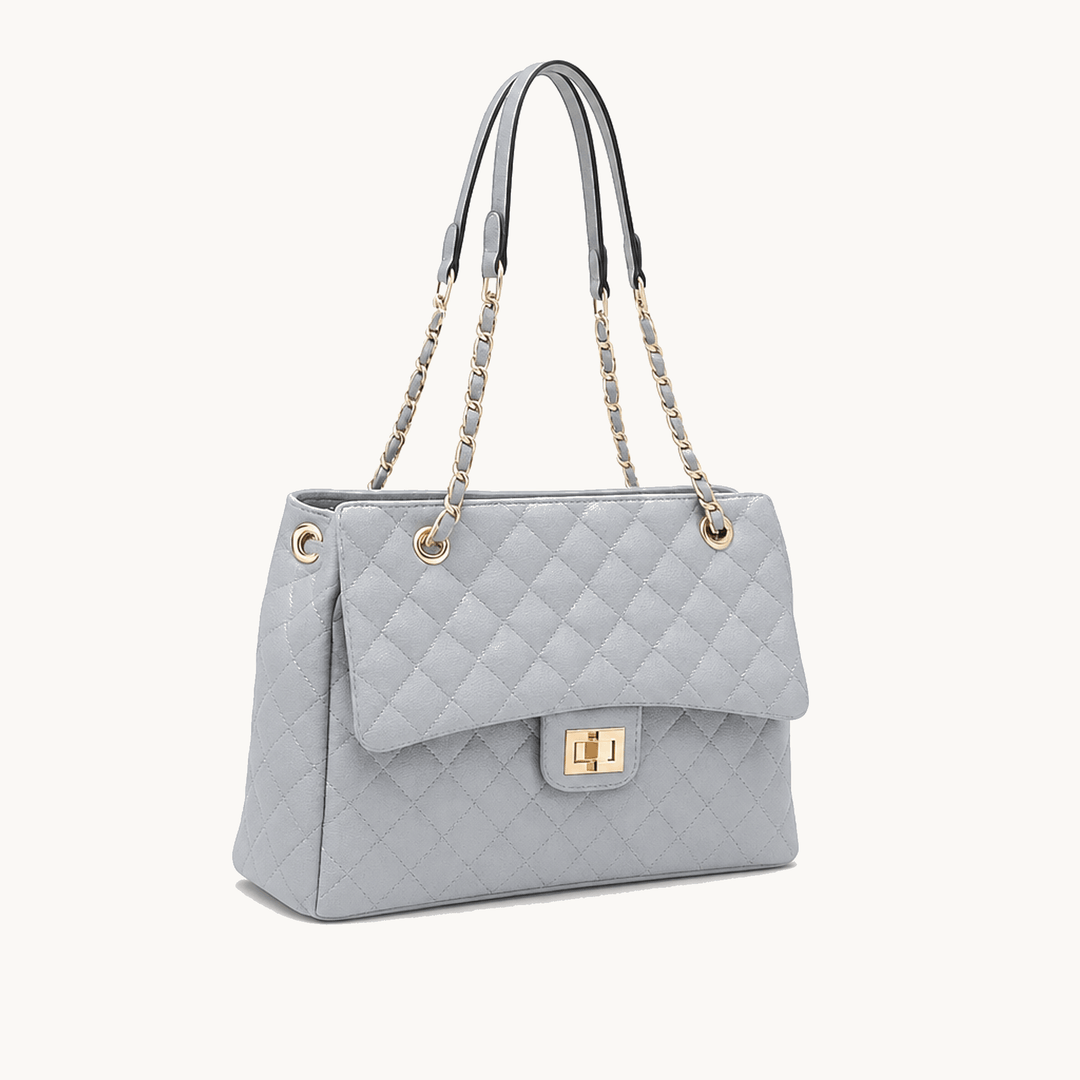 Ellara™ – Quilted Chain Strap Tote