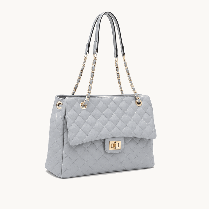 Ellara™ – Quilted Chain Strap Tote