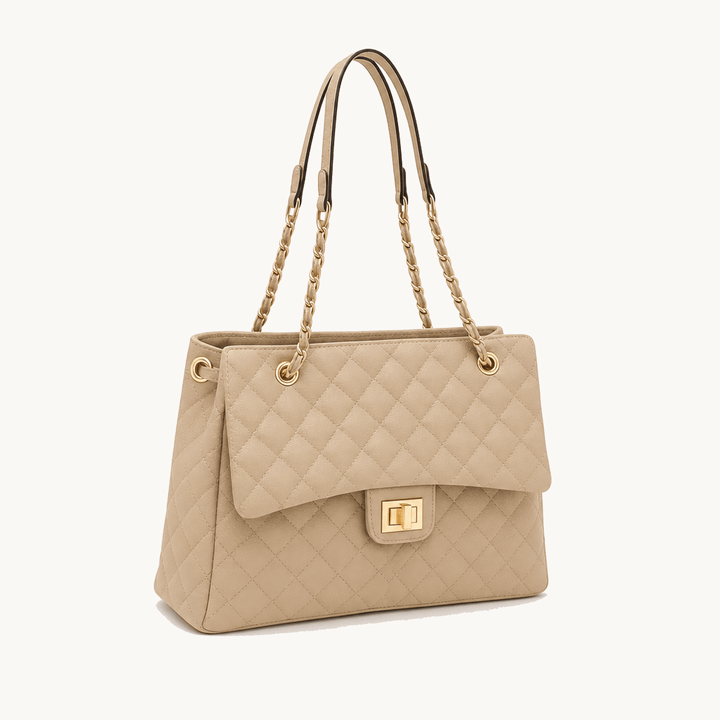 Ellara™ – Quilted Chain Strap Tote