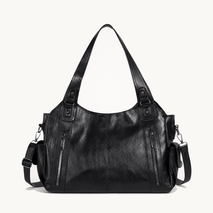 Noirvere™ — Slouchy Vegan Leather City Tote