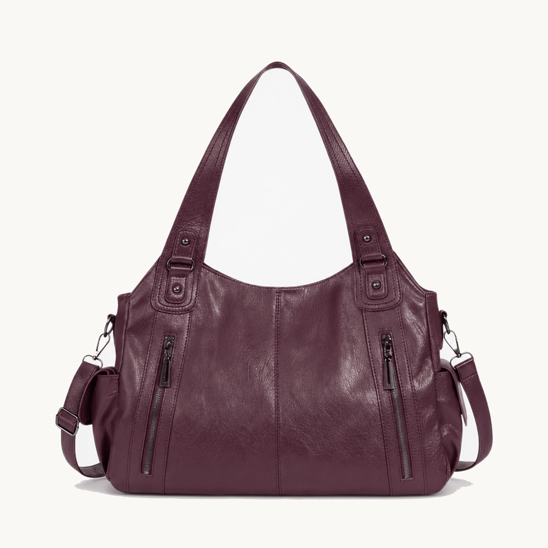 Noirvere™ — Slouchy Vegan Leather City Tote