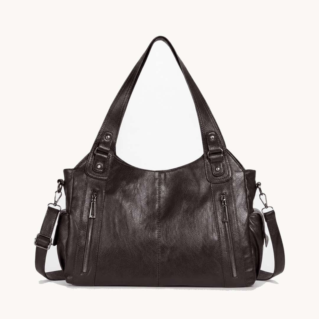 Noirvere™ — Slouchy Vegan Leather City Tote
