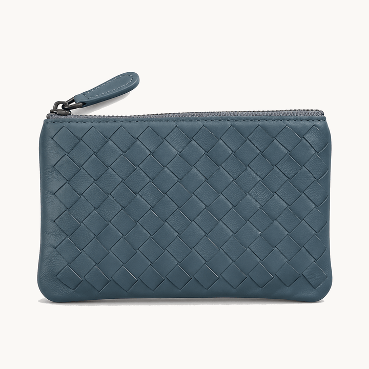 Veloura™ – Handwoven Lambskin Card Wallet