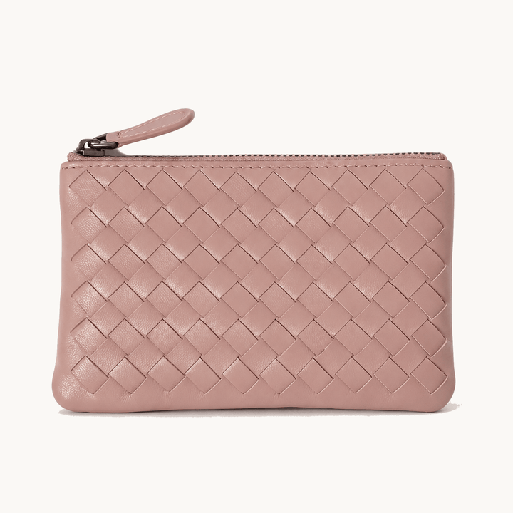 Veloura™ – Handwoven Lambskin Card Wallet