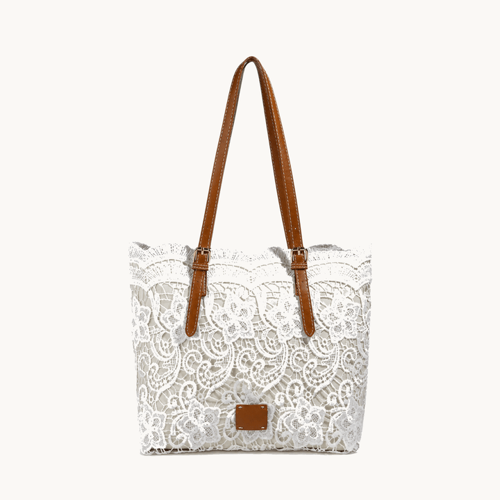 Lacelune™ - Floral Lace Shoulder Tote for Daily Essentials