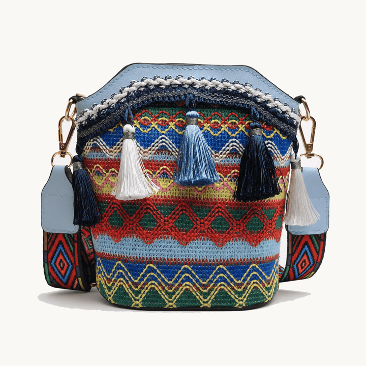 Maravela™ - Handwoven Tassel Crossbody Bag
