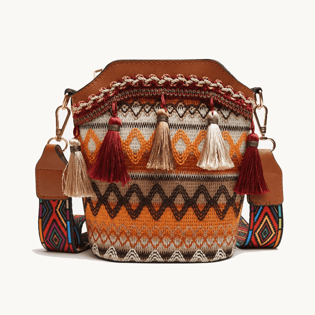 Maravela™ - Handwoven Tassel Crossbody Bag