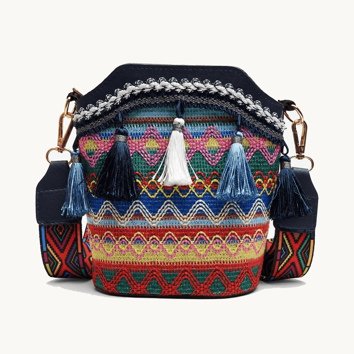 Maravela™ - Handwoven Tassel Crossbody Bag