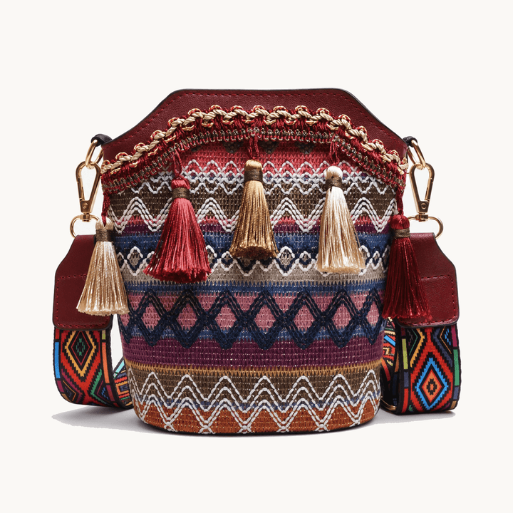 Maravela™ - Handwoven Tassel Crossbody Bag