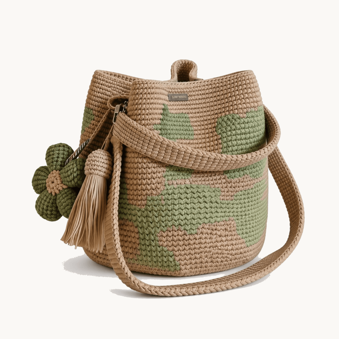 Bloomara™ – Handmade Crochet Flower Tote Bag