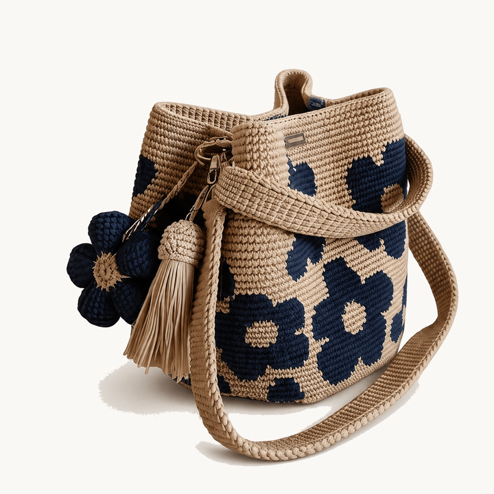 Bloomara™ – Handmade Crochet Flower Tote Bag