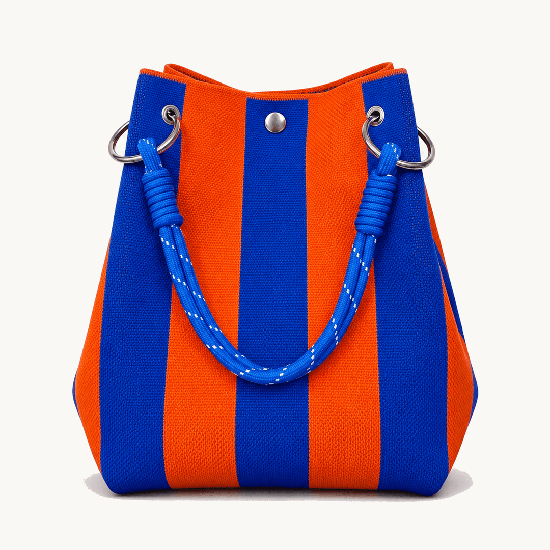 Sundara™ – Striped Knit Bucket Bag for Everyday Style