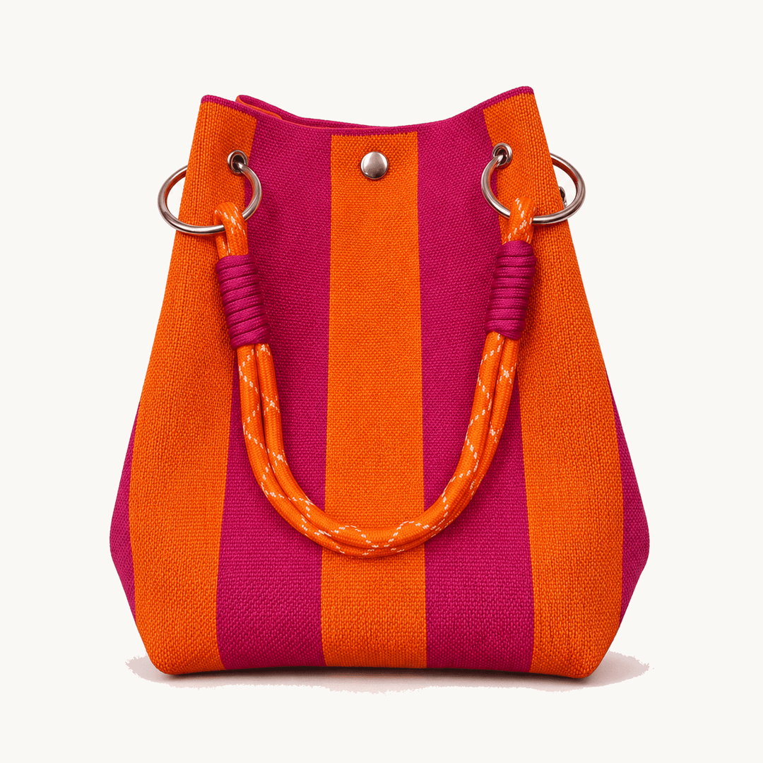 Sundara™ – Striped Knit Bucket Bag for Everyday Style
