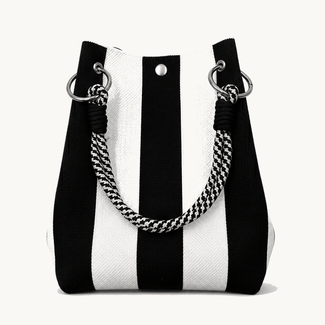 Sundara™ – Striped Knit Bucket Bag for Everyday Style