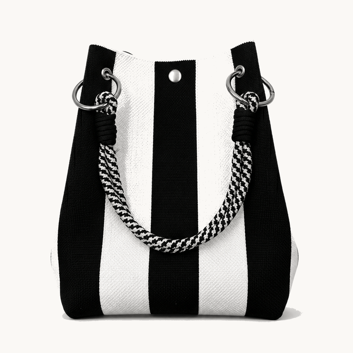 Sundara™ – Striped Knit Bucket Bag for Everyday Style