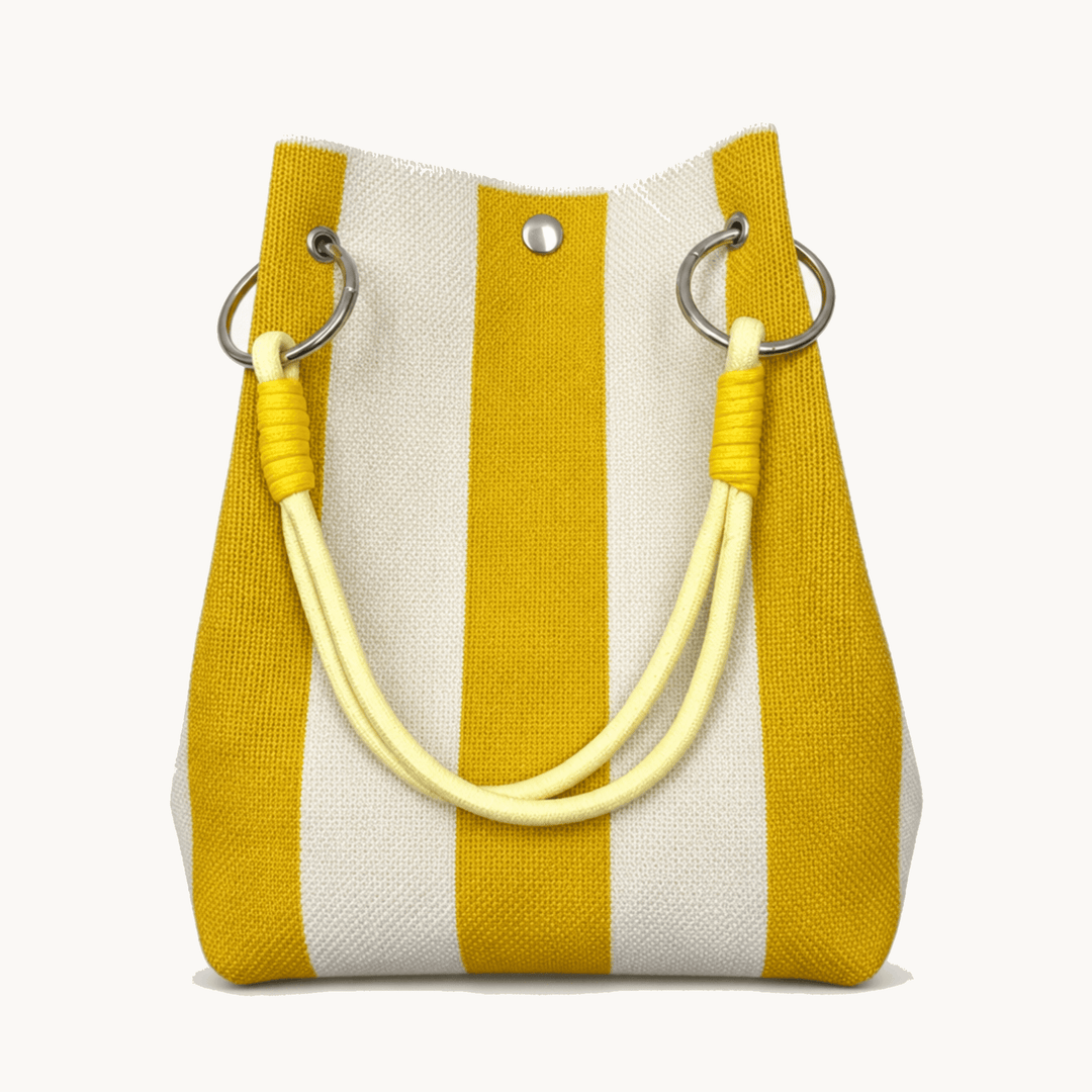 Sundara™ – Striped Knit Bucket Bag for Everyday Style