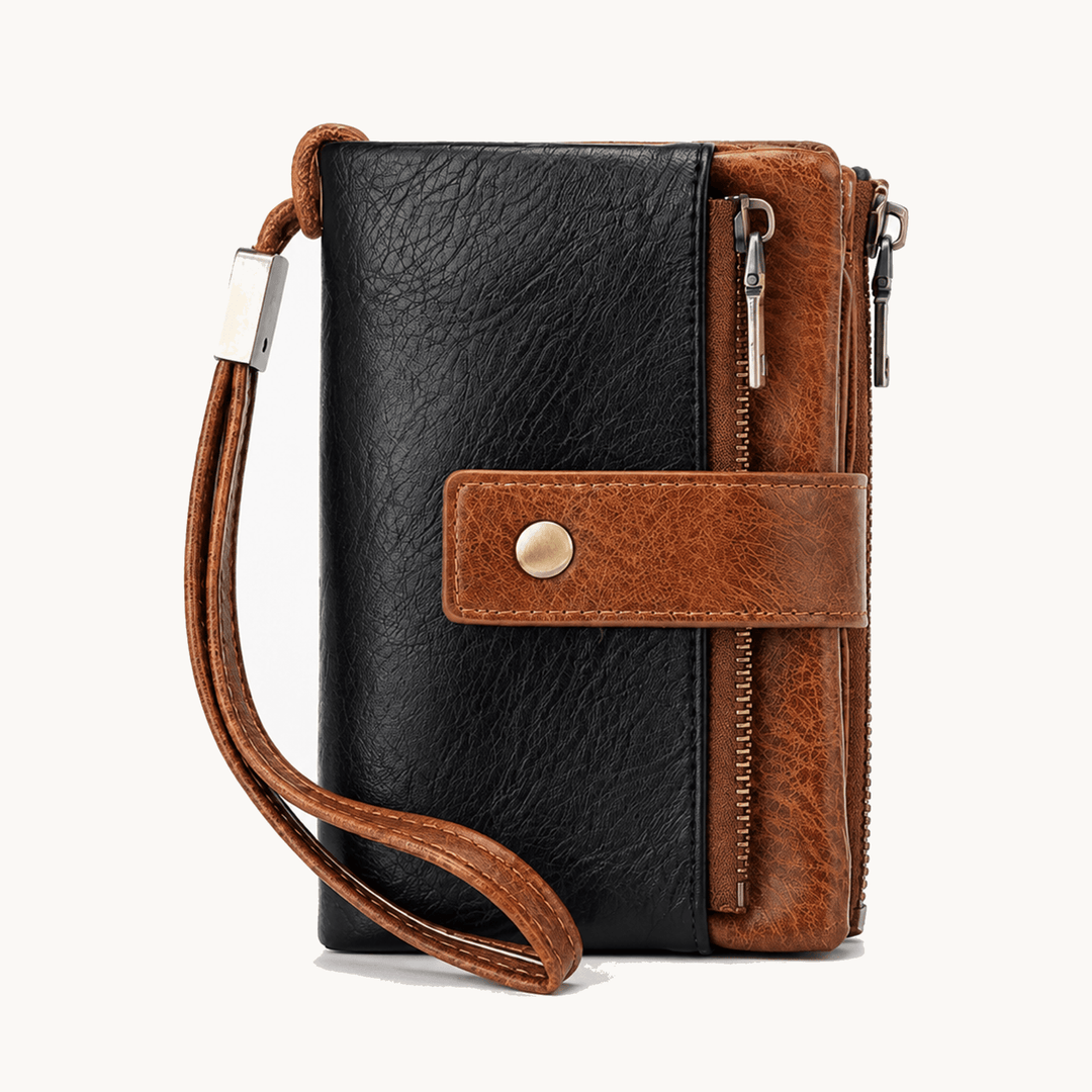 Veluna™ Long Wallet with Phone Pocket and Wrist Strap