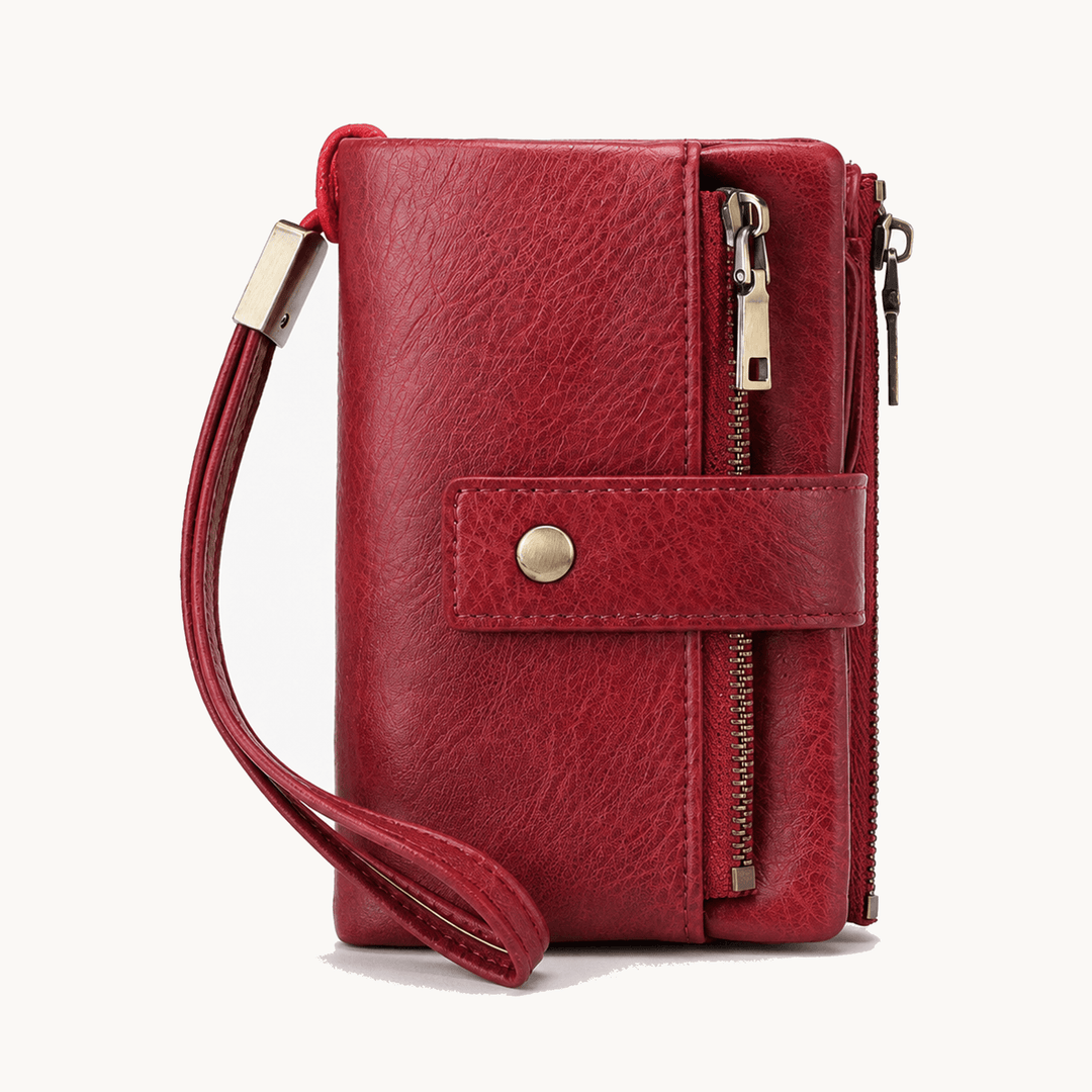 Veluna™ Long Wallet with Phone Pocket and Wrist Strap