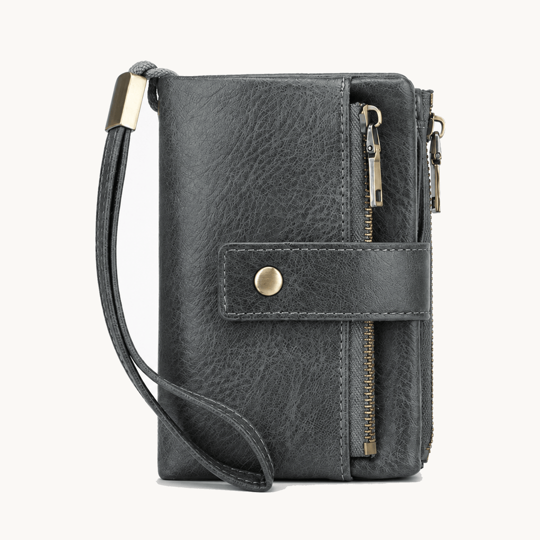 Veluna™ Long Wallet with Phone Pocket and Wrist Strap