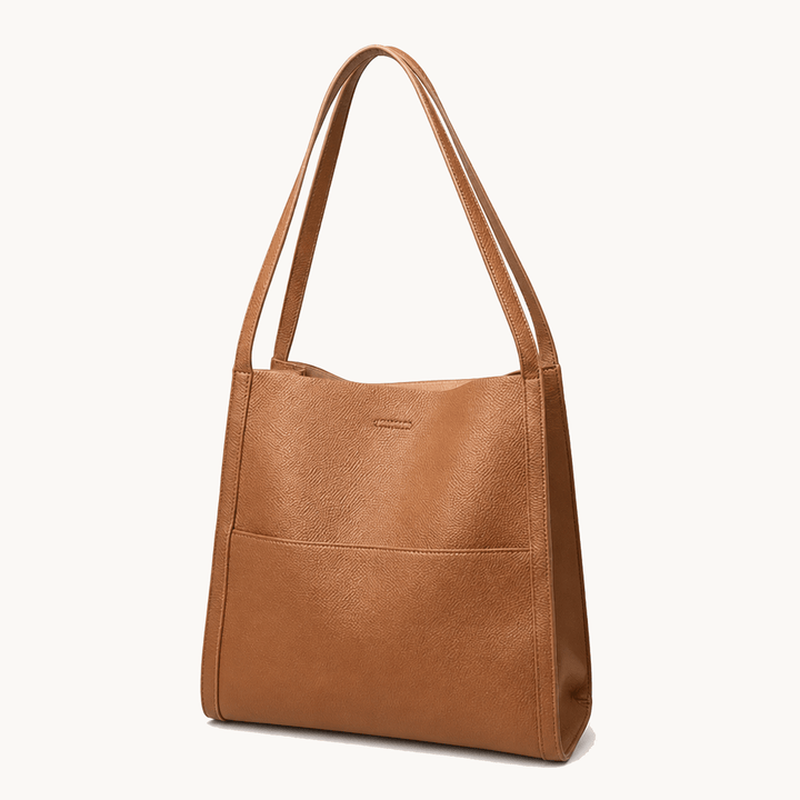 Tessara™ – Structured Pebbled Leather Tote Bag
