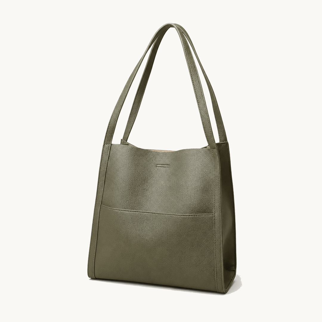 Tessara™ – Structured Pebbled Leather Tote Bag