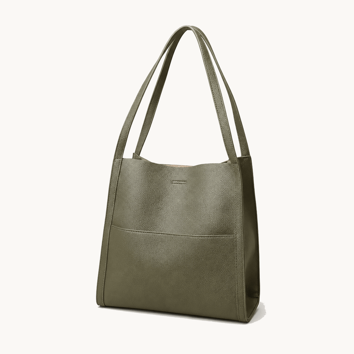 Tessara™ – Structured Pebbled Leather Tote Bag