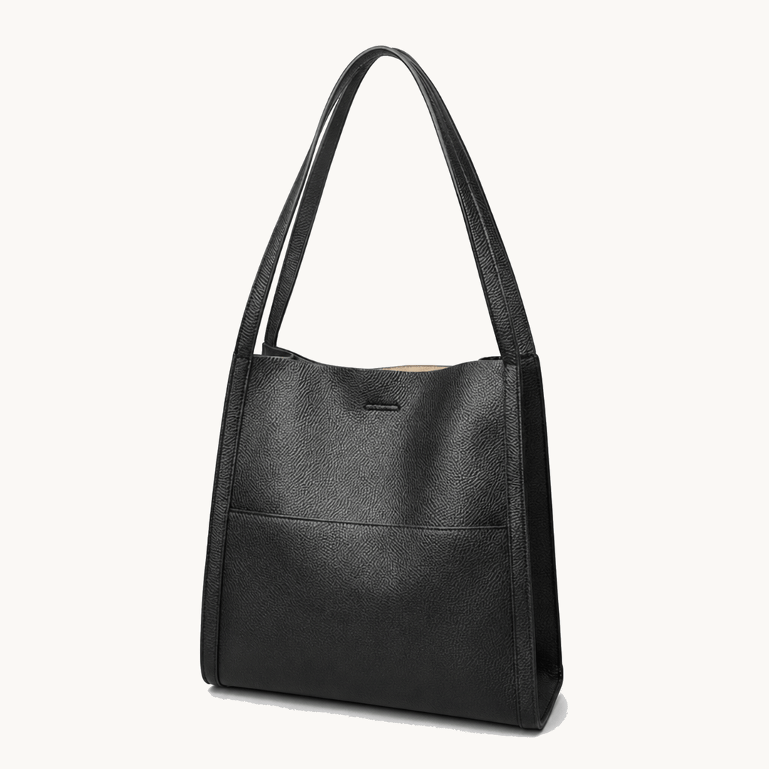 Tessara™ – Structured Pebbled Leather Tote Bag