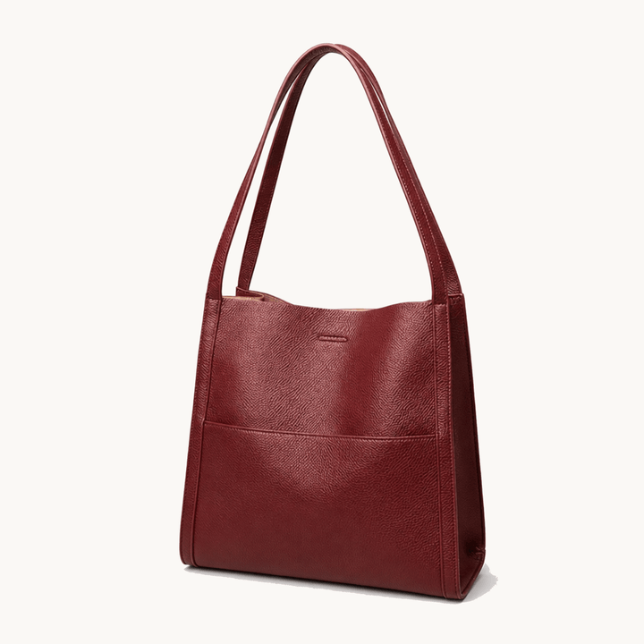 Tessara™ – Structured Pebbled Leather Tote Bag