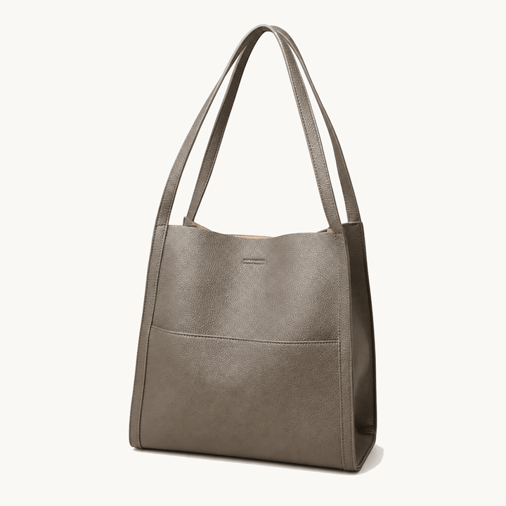 Tessara™ – Structured Pebbled Leather Tote Bag