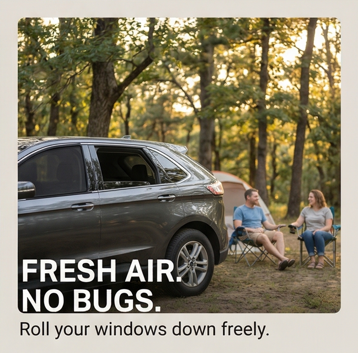 Breezeguard™ – Universal Car Window Sun & Bug Screen