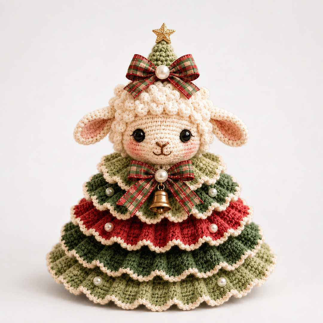 Cottagerow – Crochet Highland Cow Christmas Ornament Kit