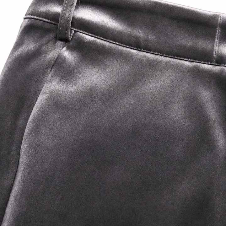 Wearbella – Velvet High-Waisted Wide-Leg Trousers