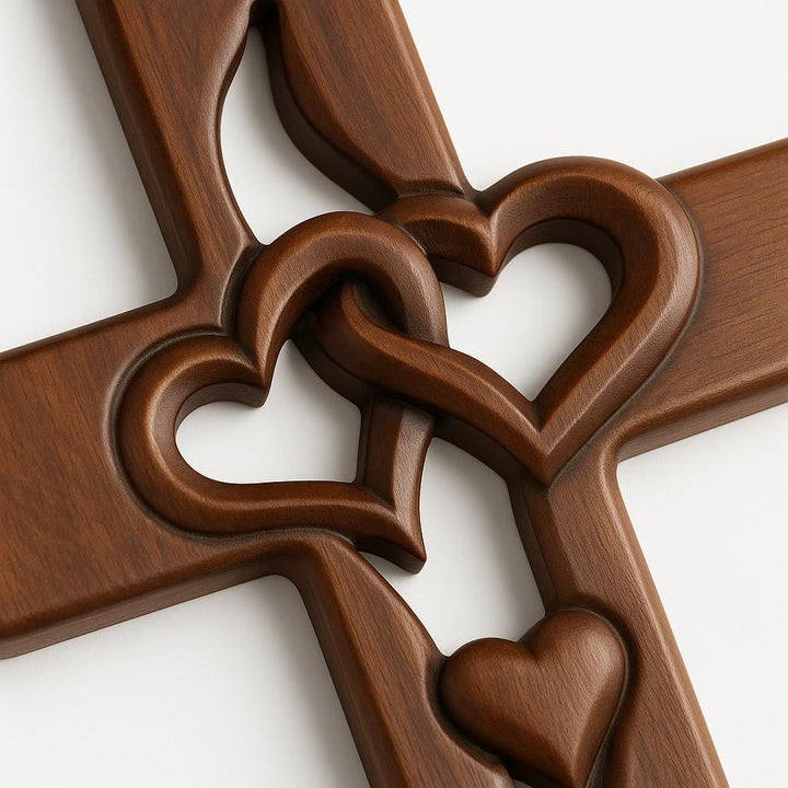 Everheart™ – Intertwined Heart Cross Wall Décor