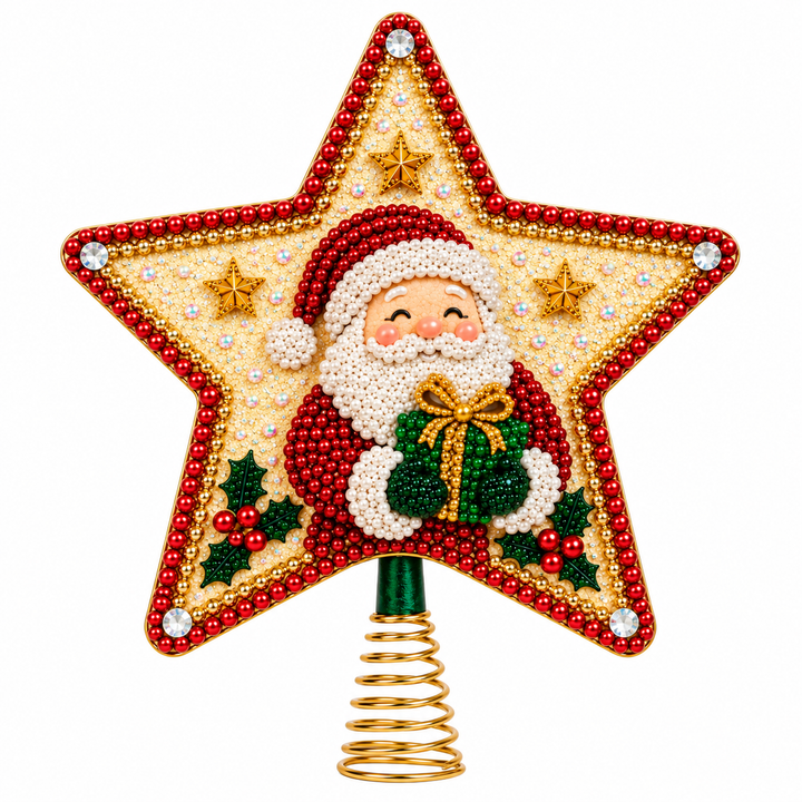 Starryloom – Santa Diamond Painting Christmas Tree Topper