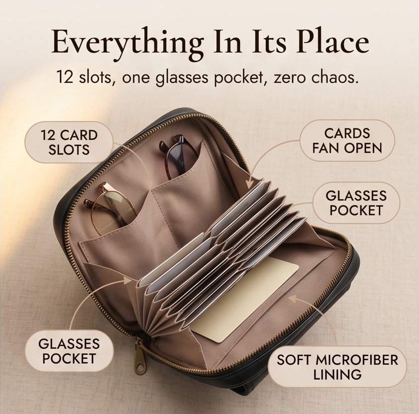 Carryn™ – Organized Crossbody Bag with Card Slots