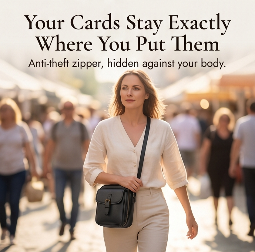 Carryn™ – Organized Crossbody Bag with Card Slots