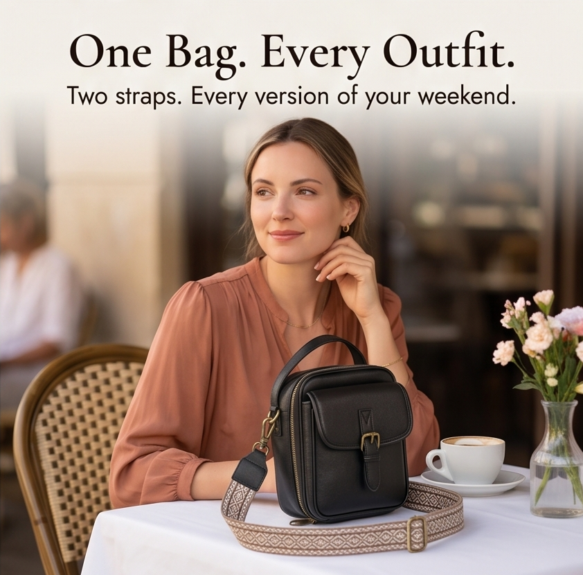 Carryn™ – Organized Crossbody Bag with Card Slots
