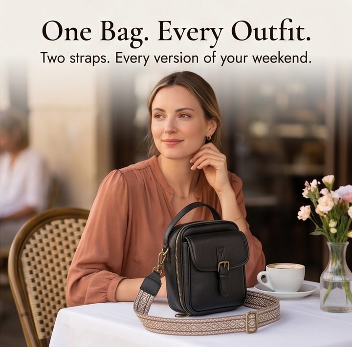 Carryn™ – Organized Crossbody Bag with Card Slots