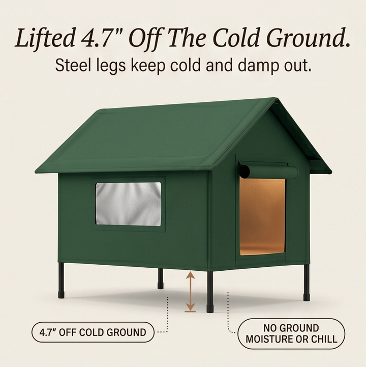 CatHaven™ – Waterproof Cat House with Thermal Lining